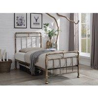 Flintshire Cilcain Metal Bed Frame 3Ft Single Antique Bronze