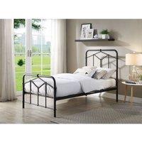 Flintshire Axton Metal Bed Frame 3Ft Single Black