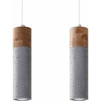 Sollux Pendant Lamp Zane 2 Grey, Grey