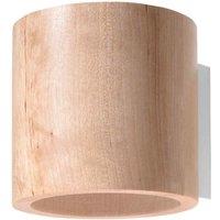 Sollux Wall Lamp Orbis Natural Wood, Brown