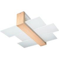 Sollux Plafond Feniks 2 Natural Wood, Brown