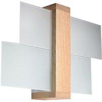 Sollux Wall Lamp Feniks 1 Natural Wood, Brown
