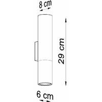 Sollux Wall Lamp Loopez Black Chrome, Black