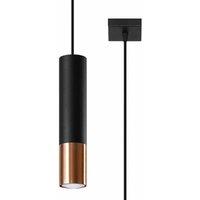 Sollux Pendant Lamp Loopez 1 Black Copper, Black