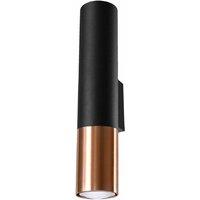 Sollux Wall Lamp Loopez Black Copper, Black