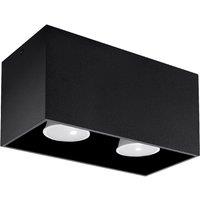 Sollux Plafond Quad Black, Black