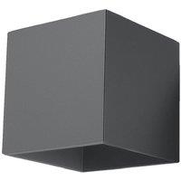 Sollux Wall Lamp Quad 1 Anthracite, Silver