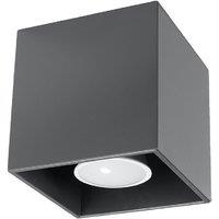 Sollux Plafond Quad 1 Anthracite, Silver