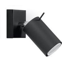 Sollux Wall Lamp Ring Black, Black