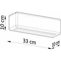 Sollux Wall Lamp Ceramic Subani, White