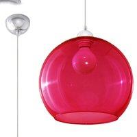 Sollux Pendant Lamp Ball Red, Red
