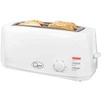 Quest 35049 1400W 4 Slice Extra Wide Long Slot Cool Touch Toaster - White, White