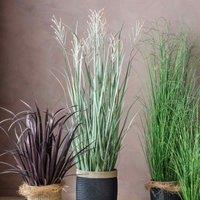Crossland Grove Potted Grass W 9 Heads Green Russet 1550Mm, Green