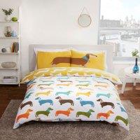 Rapport Home Sausage Dog Duvet Set - King, Multi
