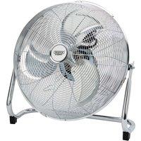 Draper 230V Oscillating Industrial Fan 18/450mm 100W, Silver