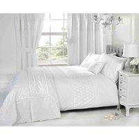 Rapport Home Double Everdean Duvet Set - White, White