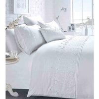 Rapport Home Double Papillon Duvet Set - White, White