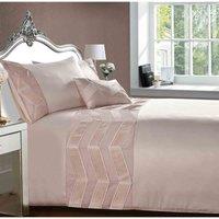 Rapport Home Double Valencia Duvet Set - Blush, Pink
