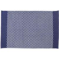 Hug Rug Woven Trellis Rug Navy 160 x 230cm, Blue