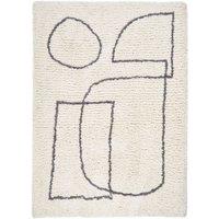 Origins Artisan Rug Picasso White and Grey 120 x 170cm, White
