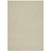 Origins Basketweave Rug 3D New Ivory 120 x 170cm, Cream