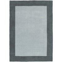 Origins Borders Rug Grey 80 x 150cm, Grey