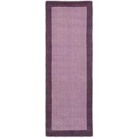 Origins Borders Rug Mauve 67 x 200cm, Purple