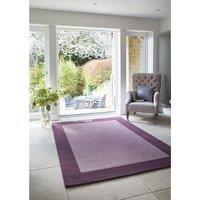 Origins Borders Rug Mauve 80 x 150cm, Purple