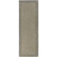 Origins Borders Rug Taupe 67 x 200cm, Brown