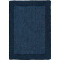 Origins Borders Rug Navy 120 x 170cm, Blue