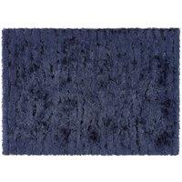 Origins Carved Glamour Rug Navy 120 x 170cm, Blue