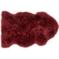 Origins Genuine Sheepskin Rug Berry Single 65 x 95cm