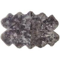 Origins Genuine Sheepskin Rug Grey Quad 105 x 160cm