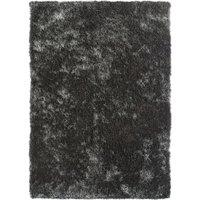 Origins Shimmer Rug Charcoal 160 x 230cm, Black