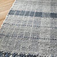 Origins Highland Check Runner Rug Navy 67 x 200cm, Blue