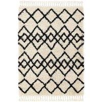 Origins Morocco Rug Ivory and Charcoal 120 x 170cm, Cream