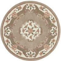 Origins Shensi Round Rug Beige 120cm Diameter, Brown
