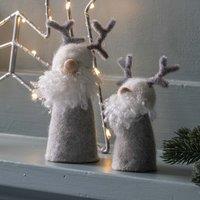 Crossland Grove Gonk Duo Grey (Set of 2) 80x65x150mm, White