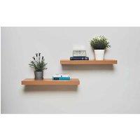 Greenhurst 2Pk 40Cm Floating Shelves Oak