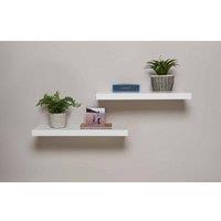 Greenhurst 2Pk 60Cm Floating Shelves White, White