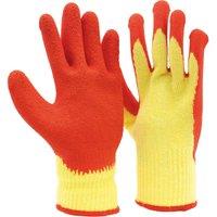 St Helens Gardening Gloves pr. Inc. Non-slip Latex Grip L, Red