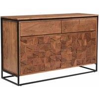 FURNITURE LINK Axis Small Sideboard, Brown