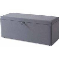 FURNITURE LINK Billie Blanket Box - Grey, Grey