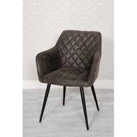 FURNITURE LINK Charlie Carver - Grey sold In 2's , Grey