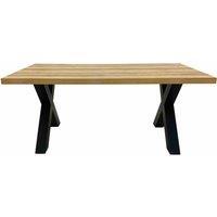 FURNITURE LINK Dallas Dining Table 2200mm - Oak, Brown
