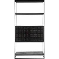 FURNITURE LINK Fusion Bookcase - Black, Black