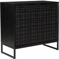 FURNITURE LINK Fusion Small Sideboard, Black