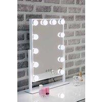 FURNITURE LINK Hollywood Mirror - White 410mm X 300mm, White