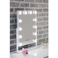 FURNITURE LINK Hollywood Mirror - White 410mm X 300mm