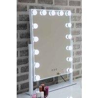 FURNITURE LINK Hollywood Mirror - White 610mm X 460mm, White